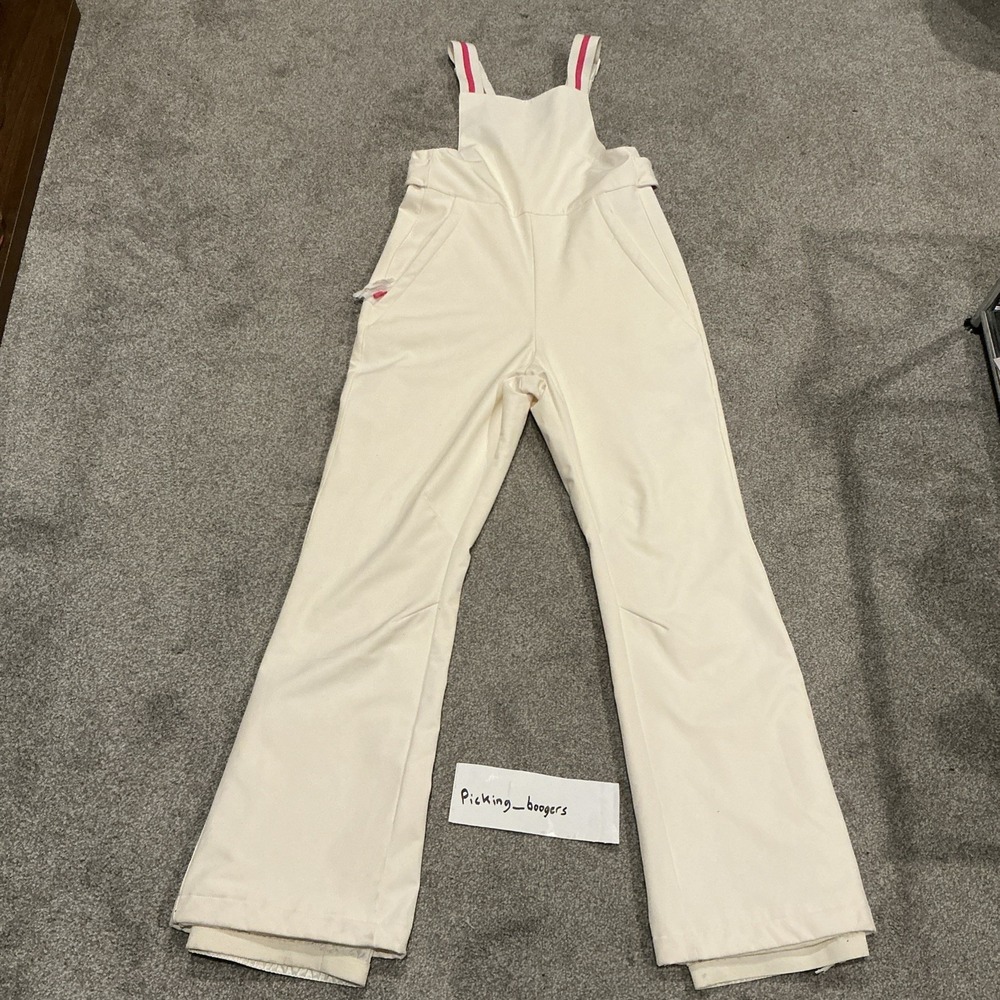 Forever 21 woman Active Waterproof Ski Jumpsuit White And Pink‎ Size Medium